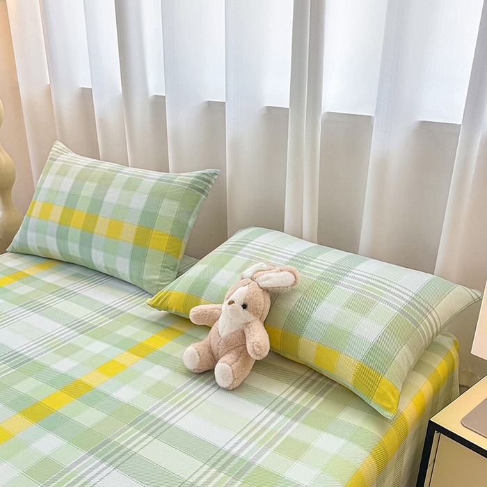 91家纺网 家纺一手货源 找家纺 雨彤家纺 2025新款A类母婴级软糯糯云朵水洗棉床单 安格尔