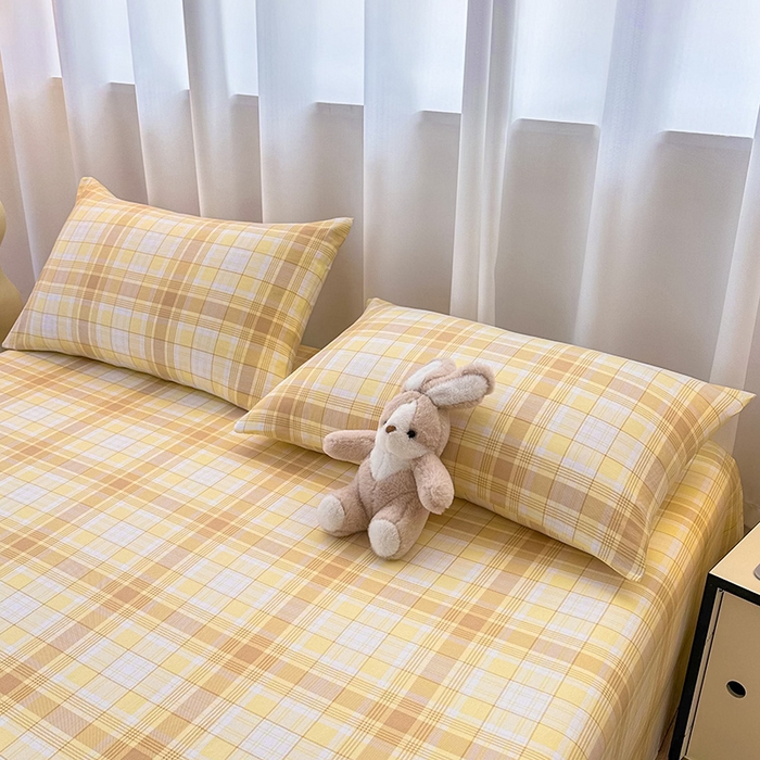 91家纺网 家纺一手货源 找家纺 雨彤家纺 2025新款A类母婴级软糯糯云朵水洗棉床单 希格文