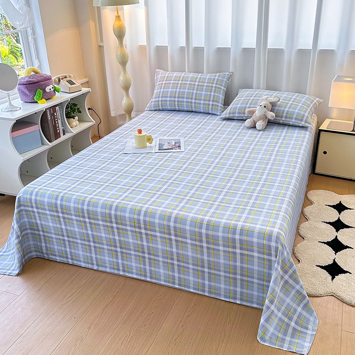 91家纺网 家纺一手货源 找家纺 雨彤家纺 2025新款A类母婴级软糯糯云朵水洗棉床单 芙兰仕