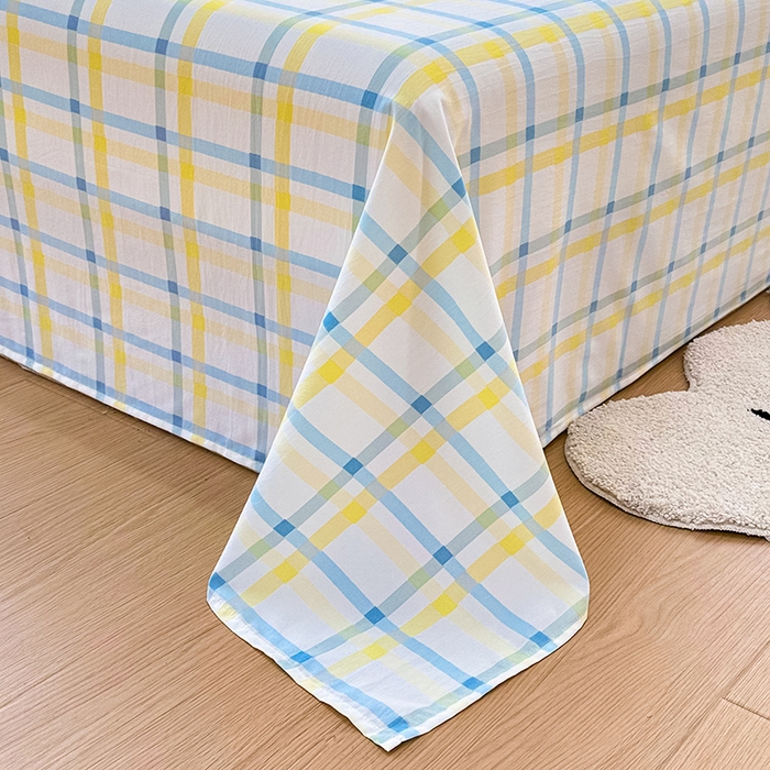 91家纺网 家纺一手货源 找家纺 雨彤家纺 2025新款A类母婴级软糯糯云朵水洗棉床单 格心生活