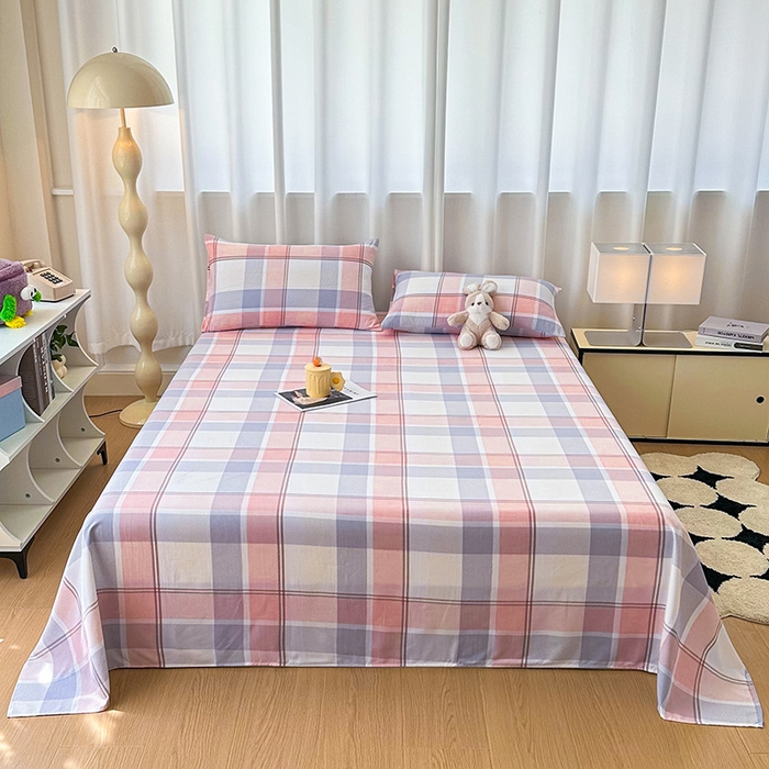 雨彤家纺 2025新款A类母婴级软糯糯云朵水洗棉床单 爱诺格