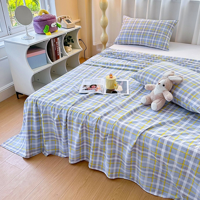 91家纺网 家纺一手货源 找家纺 雨彤家纺 2025新款A类母婴级软糯糯云朵水洗棉床单 芙兰仕