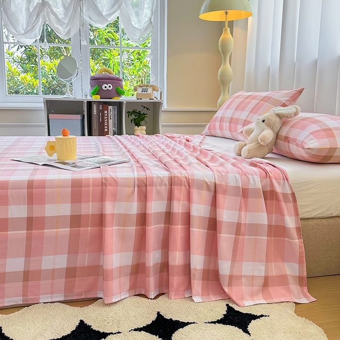 91家纺网 家纺一手货源 找家纺 雨彤家纺 2025新款A类母婴级软糯糯云朵水洗棉床单 曼迪格