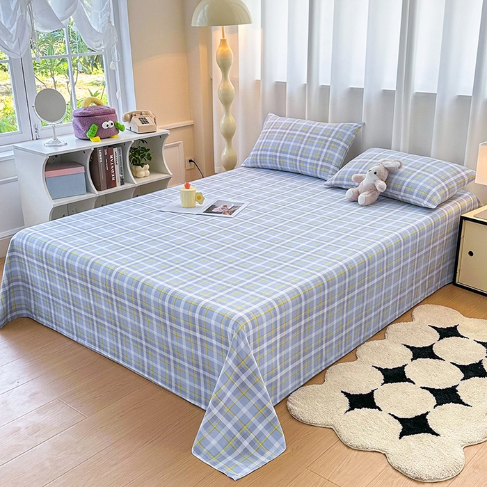 91家纺网 家纺一手货源 找家纺 雨彤家纺 2025新款A类母婴级软糯糯云朵水洗棉床单 芙兰仕