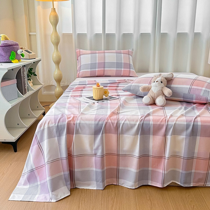 91家纺网 家纺一手货源 找家纺 雨彤家纺 2025新款A类母婴级软糯糯云朵水洗棉床单 爱诺格