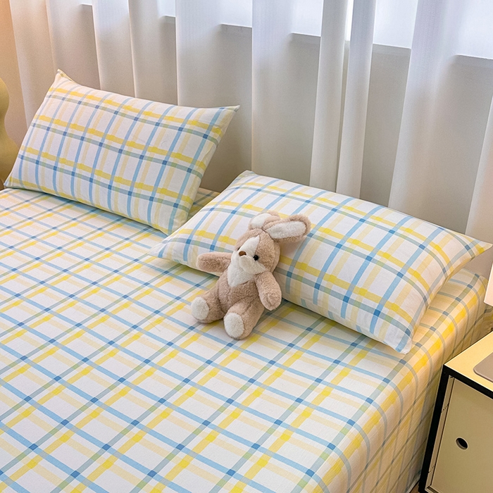 91家纺网 家纺一手货源 找家纺 雨彤家纺 2025新款A类母婴级软糯糯云朵水洗棉床单 格心生活