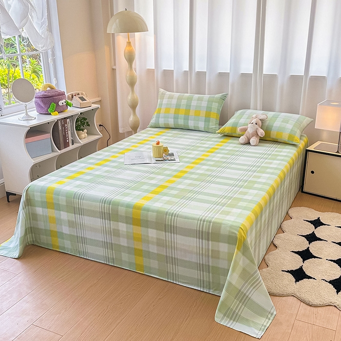 91家纺网 家纺一手货源 找家纺 雨彤家纺 2025新款A类母婴级软糯糯云朵水洗棉床单 安格尔