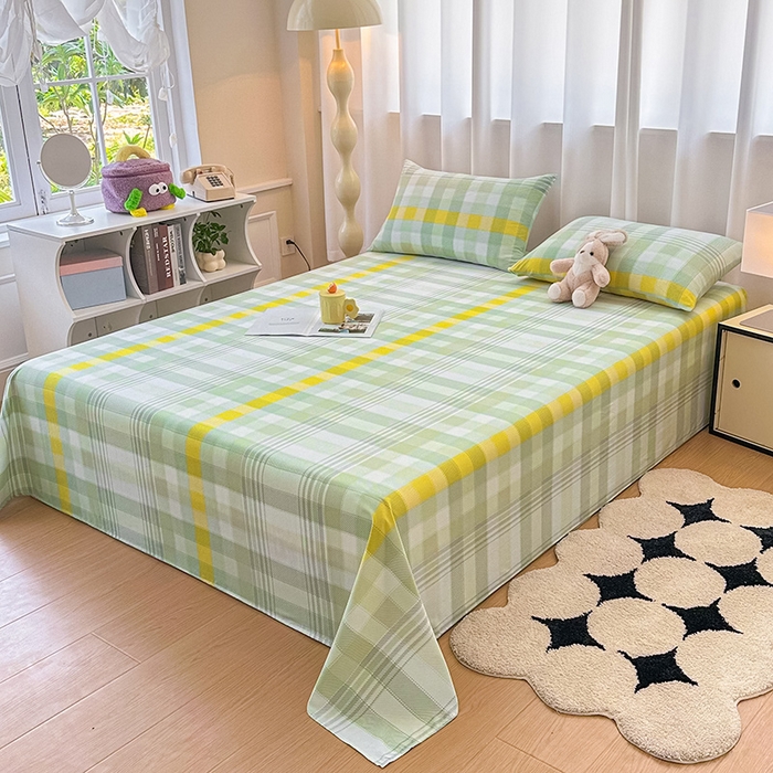 91家纺网 家纺一手货源 找家纺 雨彤家纺 2025新款A类母婴级软糯糯云朵水洗棉床单 安格尔