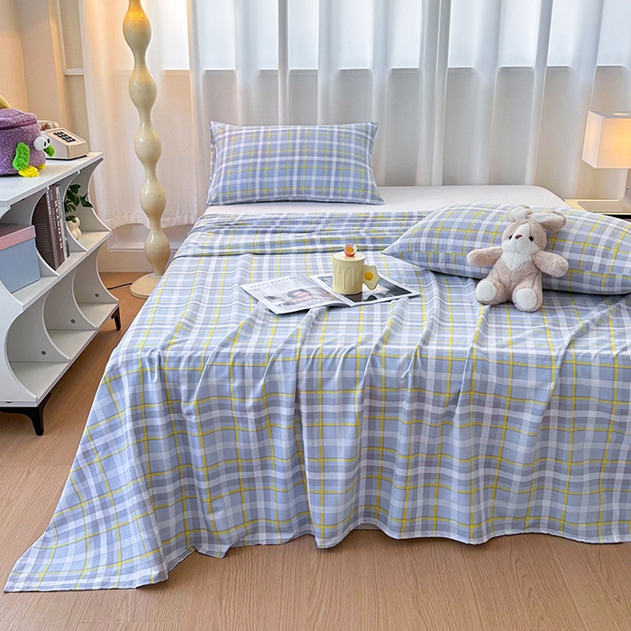 91家纺网 家纺一手货源 找家纺 雨彤家纺 2025新款A类母婴级软糯糯云朵水洗棉床单 芙兰仕