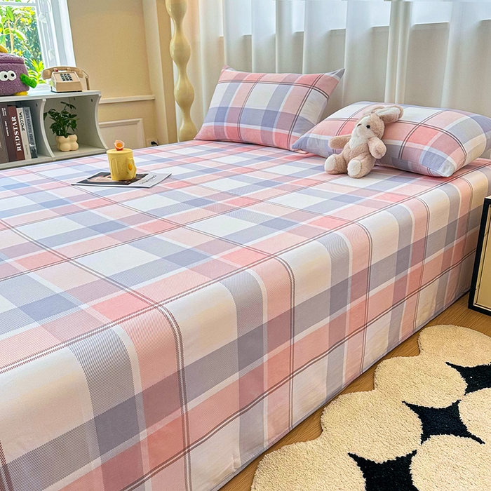 91家纺网 家纺一手货源 找家纺 雨彤家纺 2025新款A类母婴级软糯糯云朵水洗棉床单 爱诺格