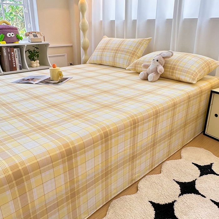 91家纺网 家纺一手货源 找家纺 雨彤家纺 2025新款A类母婴级软糯糯云朵水洗棉床单 希格文