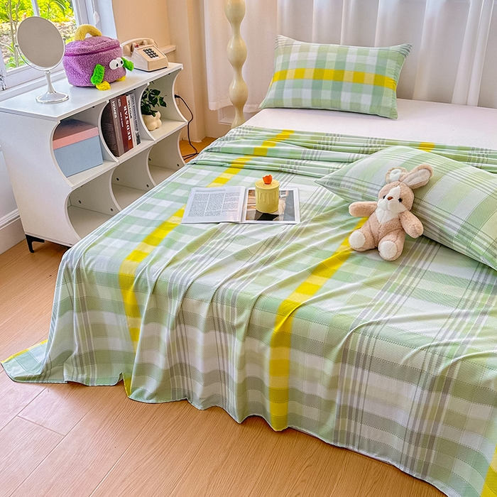 91家纺网 家纺一手货源 找家纺 雨彤家纺 2025新款A类母婴级软糯糯云朵水洗棉床单 安格尔