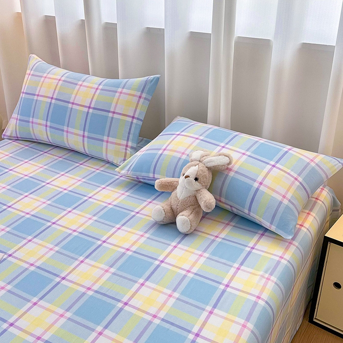 91家纺网 家纺一手货源 找家纺 雨彤家纺 2025新款A类母婴级软糯糯云朵水洗棉床单 弗罗格