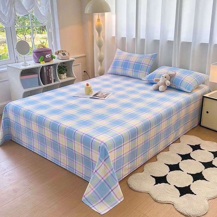 91家纺网 家纺一手货源 找家纺 雨彤家纺 2025新款A类母婴级软糯糯云朵水洗棉床单 弗罗格