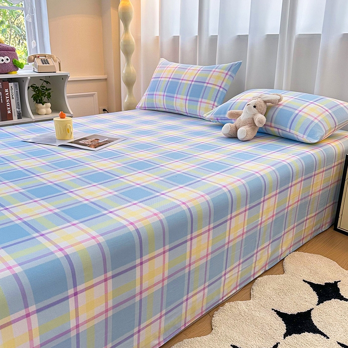 91家纺网 家纺一手货源 找家纺 雨彤家纺 2025新款A类母婴级软糯糯云朵水洗棉床单 弗罗格