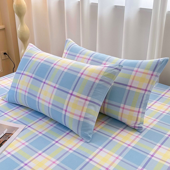 91家纺网 家纺一手货源 找家纺 雨彤家纺 2025新款A类母婴级软糯糯云朵水洗棉床单 弗罗格