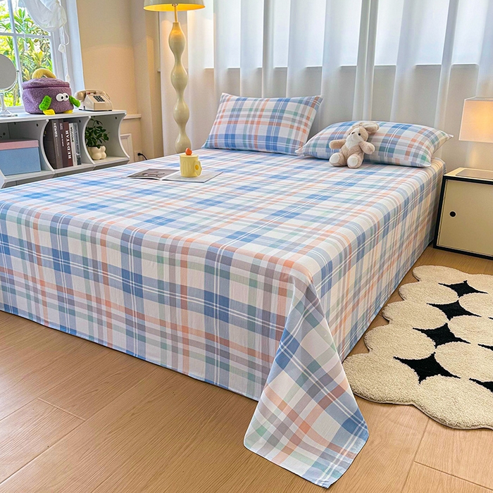 91家纺网 家纺一手货源 找家纺 雨彤家纺 2025新款A类母婴级软糯糯云朵水洗棉床单 索尔