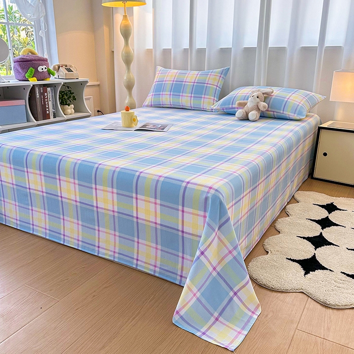 91家纺网 家纺一手货源 找家纺 雨彤家纺 2025新款A类母婴级软糯糯云朵水洗棉床单 弗罗格