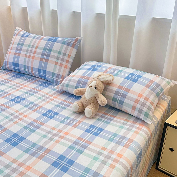 91家纺网 家纺一手货源 找家纺 雨彤家纺 2025新款A类母婴级软糯糯云朵水洗棉床单 索尔