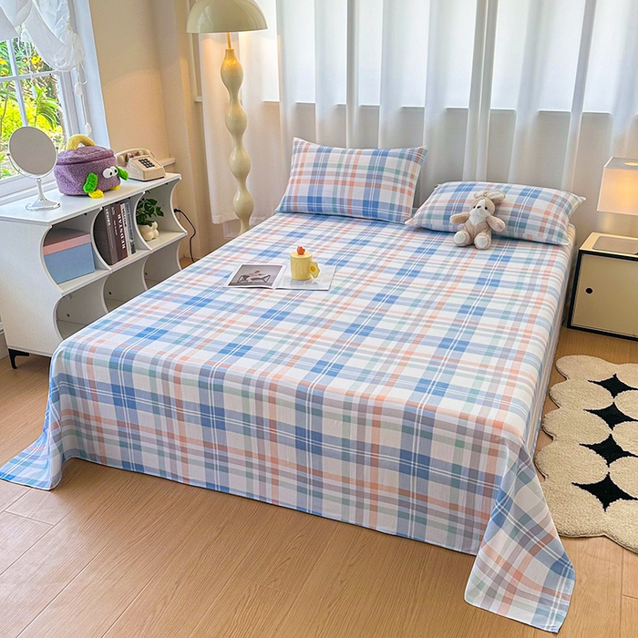 91家纺网 家纺一手货源 找家纺 雨彤家纺 2025新款A类母婴级软糯糯云朵水洗棉床单 索尔