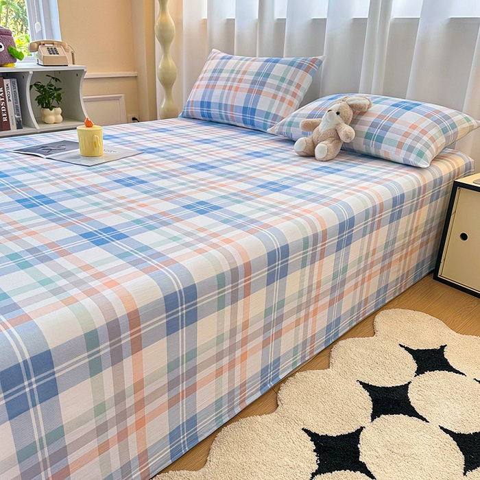 91家纺网 家纺一手货源 找家纺 雨彤家纺 2025新款A类母婴级软糯糯云朵水洗棉床单 索尔