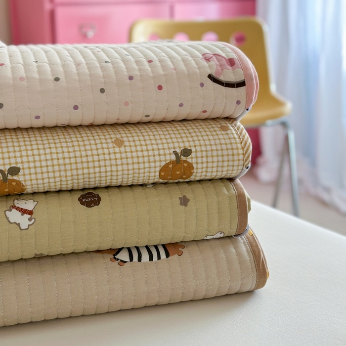 91家纺网 家纺一手货源 找家纺 琳可家居 2025新款13070印花款双面全棉全棉床盖 组合图仅供参考