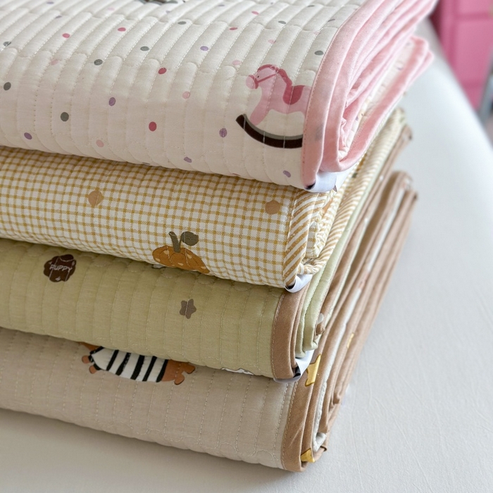 91家纺网 家纺一手货源 找家纺 琳可家居 2025新款13070印花款双面全棉全棉床盖 组合图仅供参考