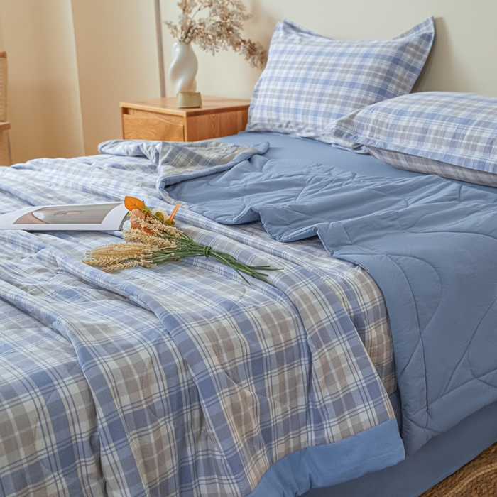 91家纺网 家纺一手货源 找家纺 （总）2025新款A类色织新疆棉抗菌夏被棉花被