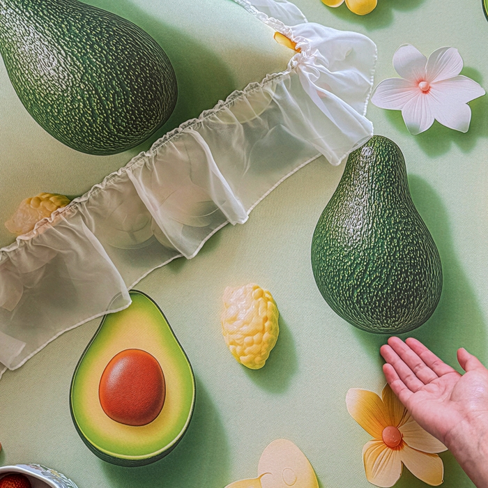 91家纺网 家纺一手货源 找家纺 罗艺轩 2025新款冰丝5D印花床裙凉席席子 牛油果绿