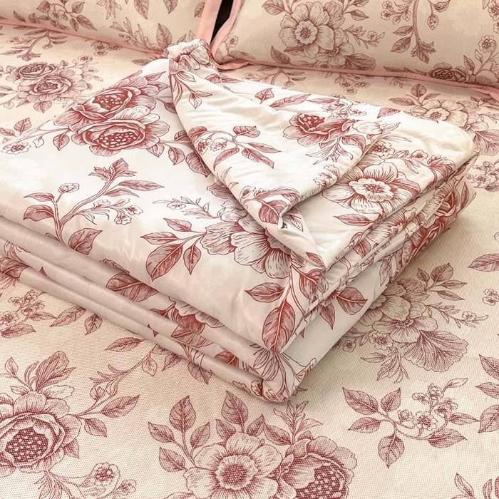 91家纺网 家纺一手货源 找家纺 （总）安哆啦家纺 2025新款A类印花冰藤凉席针织棉牛奶丝夏被夏凉被空调被四件套