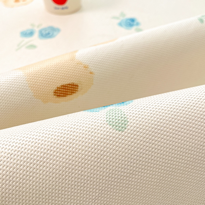 91家纺网 家纺一手货源 找家纺 安哆啦家纺 2025新款A类印花冰藤凉席针织棉牛奶丝夏被夏凉被空调被四件套 蓝花小熊