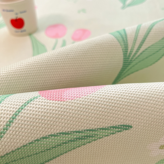 91家纺网 家纺一手货源 找家纺 安哆啦家纺 2025新款A类印花冰藤凉席针织棉牛奶丝夏被夏凉被空调被四件套 郁金香