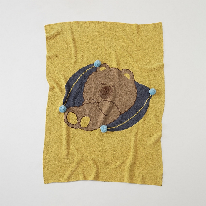 91家纺网 家纺一手货源 找家纺 暖绵绵2025新款半边绒涤纶混纺毯子抱枕套 布维德