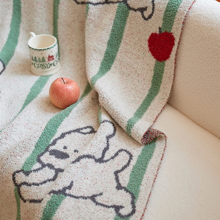 91家纺网 家纺一手货源 找家纺 暖绵绵2025新款半边绒涤纶混纺毯子抱枕套 西卡瑞克