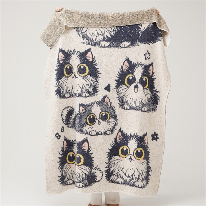 91家纺网 家纺一手货源 找家纺 暖绵绵2025新款半边绒涤纶混纺毯子抱枕套 鲁西格