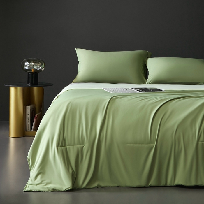 朵美2025新款恒温深睡夏被含精致礼品袋 马卡龙-柳绿