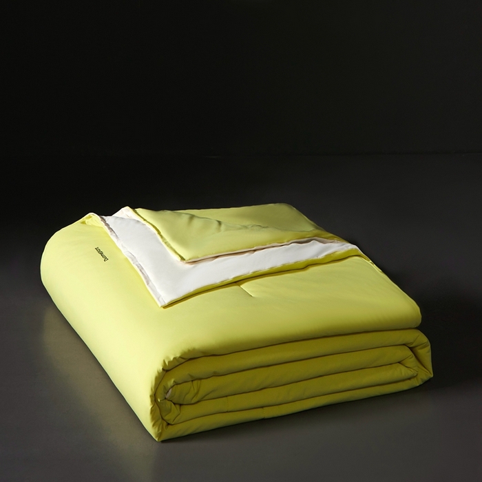 91家纺网 家纺一手货源 找家纺 朵美2025新款恒温深睡夏被含精致礼品袋 马卡龙-盏黄