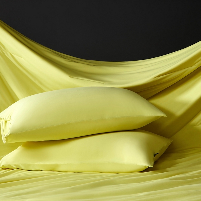 91家纺网 家纺一手货源 找家纺 朵美2025新款恒温深睡夏被含精致礼品袋 马卡龙-盏黄