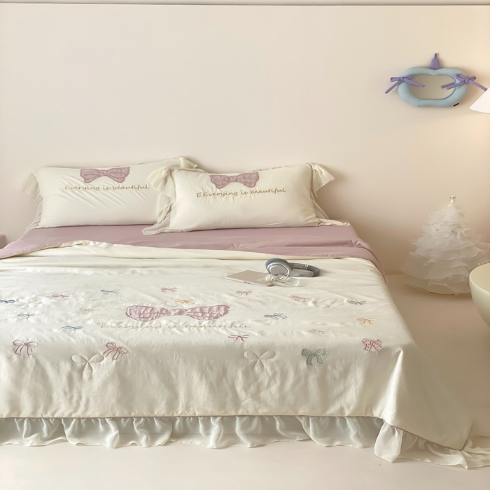 91家纺网 家纺一手货源 找家纺 （总）星野 2025新款天丝雪精灵夏被-甜甜酱