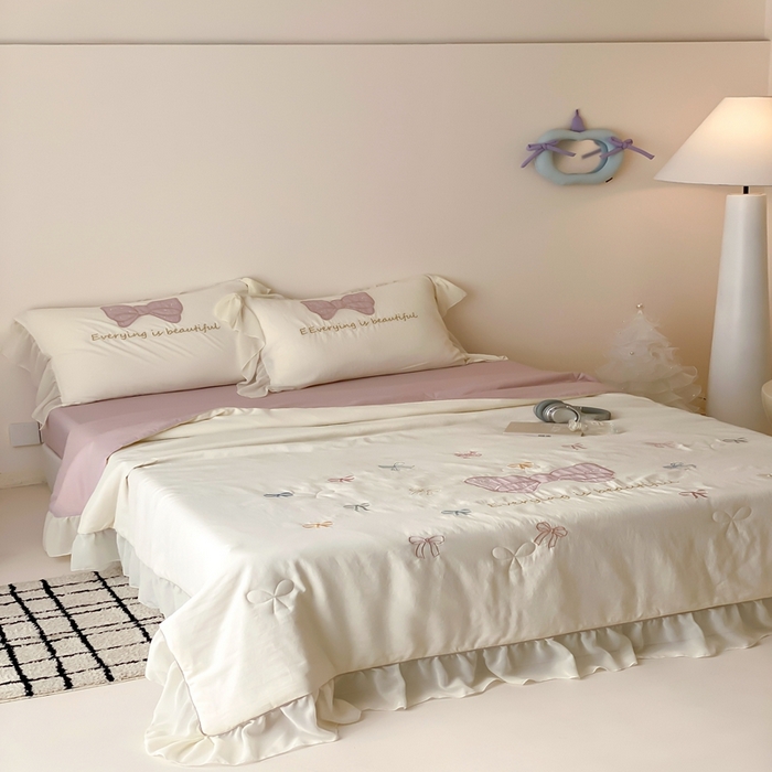 91家纺网 家纺一手货源 找家纺 （总）星野 2025新款天丝雪精灵夏被-甜甜酱