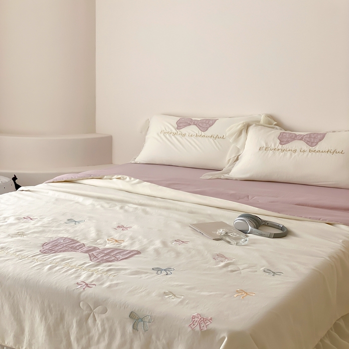 91家纺网 家纺一手货源 找家纺 （总）星野 2025新款天丝雪精灵夏被-甜甜酱