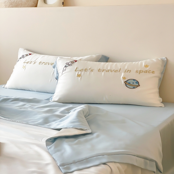 91家纺网 家纺一手货源 找家纺 （总）星野 2025新款蚕丝夏被-太空漫游