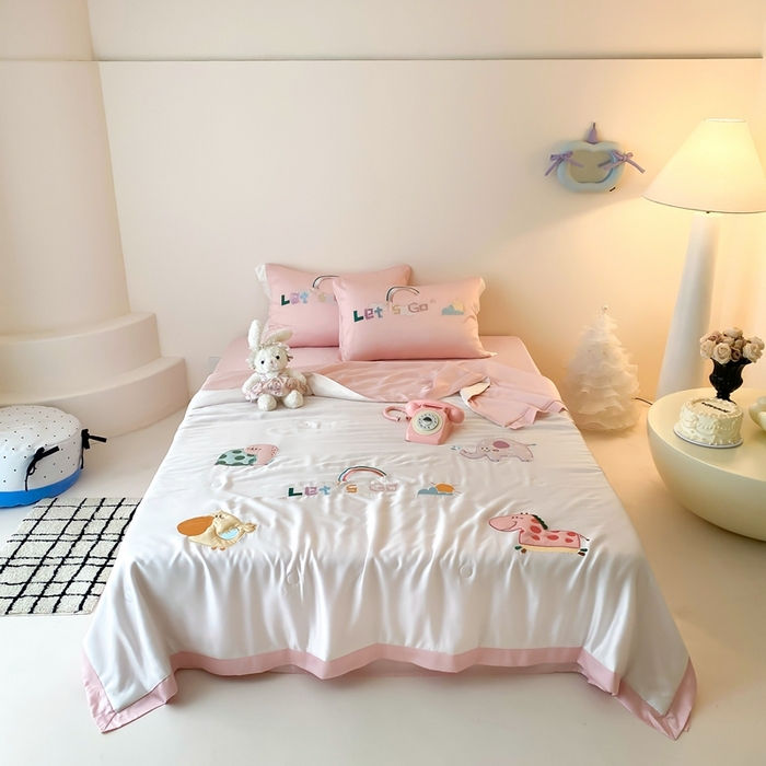 （总）星野 2025新款蚕丝夏被-可爱派对