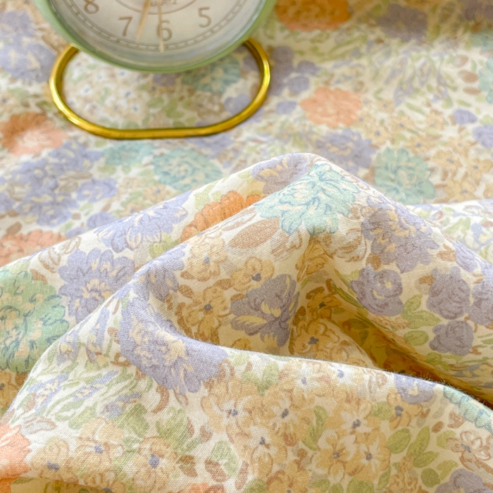 91家纺网 家纺一手货源 找家纺 2025新款全棉60支单层纱花边夏被 彩色