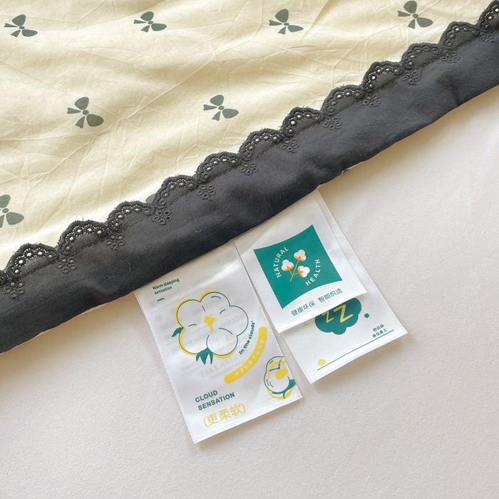 91家纺网 家纺一手货源 找家纺 2025新款全棉60支单层纱花边夏被 芬妮