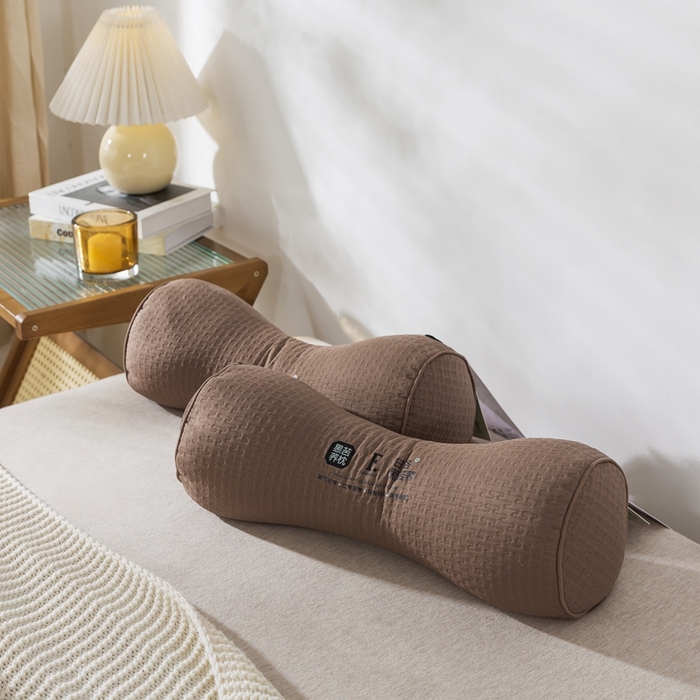 91家纺网 家纺一手货源 找家纺 （总）境月枕芯坊 2025新款黑苦荞颈椎养护枕-咖色