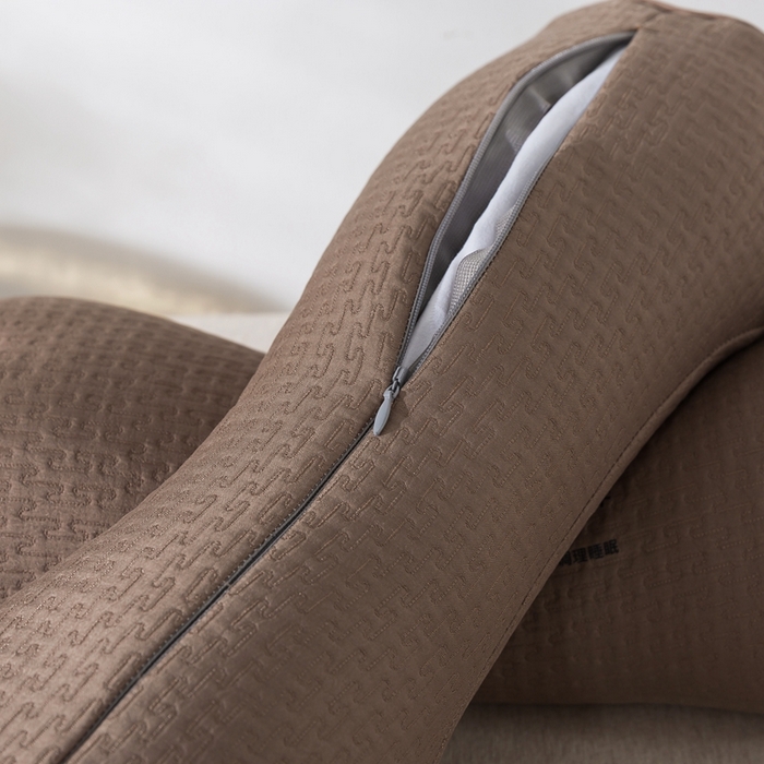 91家纺网 家纺一手货源 找家纺 （总）境月枕芯坊 2025新款黑苦荞颈椎养护枕-咖色