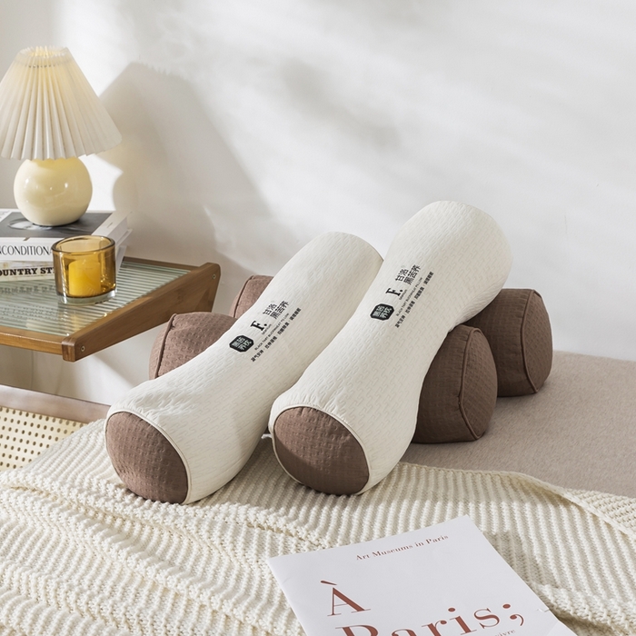 91家纺网 家纺一手货源 找家纺 （总）境月枕芯坊 2025新款黑苦荞颈椎养护枕-咖色