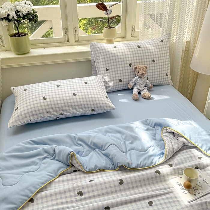 91家纺网 家纺一手货源 找家纺 丝芙妮家居（原乐视家纺） 2025春夏新款针织棉卡通印花夏被夏凉被空调被 捕梦