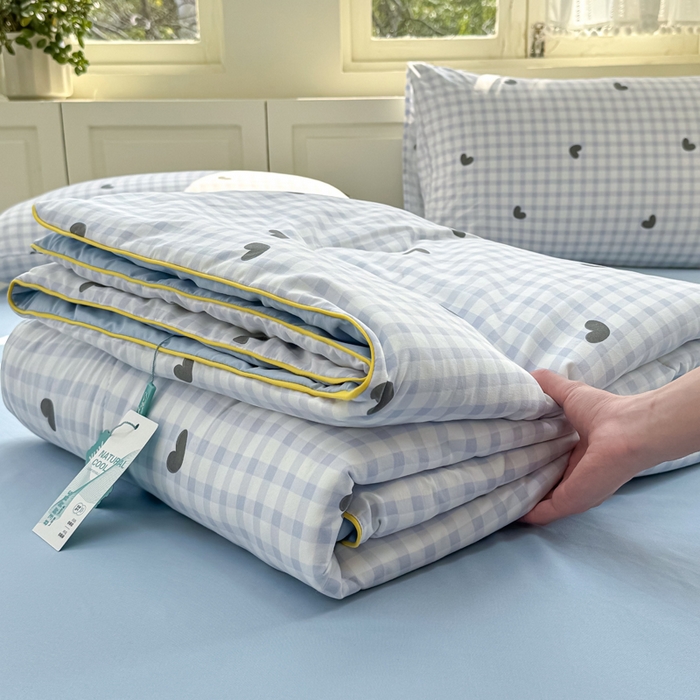 91家纺网 家纺一手货源 找家纺 丝芙妮家居（原乐视家纺） 2025春夏新款针织棉卡通印花夏被夏凉被空调被 捕梦